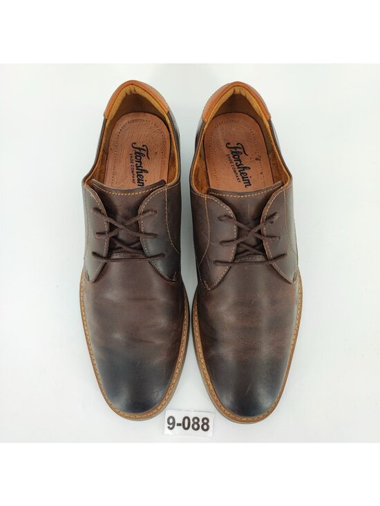 Florsheim Vibe Men’s Size 9 US Oxford Brown Leather Plain Toe Dress Shoes 14272 main image 5